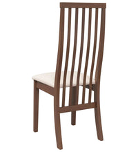 Esszimmerstühle mit Kissen 2 Stk. Braun Massivholz Gummibaum