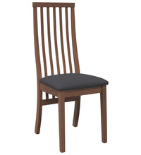 Esszimmerstühle mit Kissen 2 Stk. Braun Massivholz Gummibaum