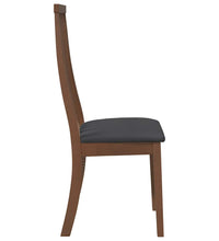 Esszimmerstühle mit Kissen 2 Stk. Braun Massivholz Gummibaum