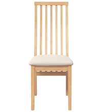 Esszimmerstühle mit Kissen 2 Stk. Massivholz Gummibaum