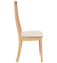 Esszimmerstühle mit Kissen 2 Stk. Massivholz Gummibaum