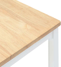 Esszimmerstühle 2 Stk. Weiß Massivholz Gummibaum
