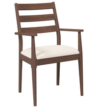 Esszimmerstühle mit Kissen 2 Stk. Braun Massivholz Gummibaum