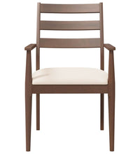 Esszimmerstühle mit Kissen 2 Stk. Braun Massivholz Gummibaum
