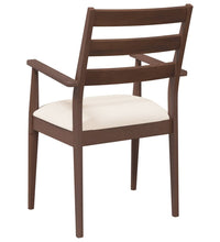 Esszimmerstühle mit Kissen 2 Stk. Braun Massivholz Gummibaum