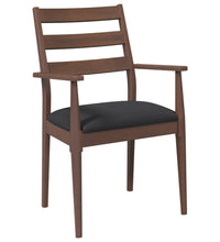 Esszimmerstühle mit Kissen 2 Stk. Braun Massivholz Gummibaum