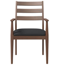 Esszimmerstühle mit Kissen 2 Stk. Braun Massivholz Gummibaum