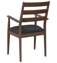 Esszimmerstühle mit Kissen 2 Stk. Braun Massivholz Gummibaum