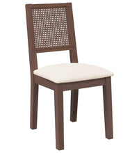 Esszimmerstühle mit Kissen 2 Stk. Braun Massivholz Gummibaum