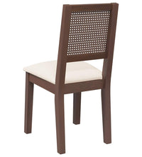 Esszimmerstühle mit Kissen 2 Stk. Braun Massivholz Gummibaum