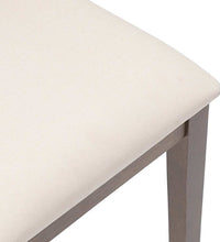 Esszimmerstühle mit Kissen 2 Stk. Braun Massivholz Gummibaum