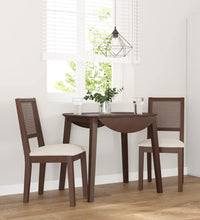 Esszimmerstühle mit Kissen 2 Stk. Braun Massivholz Gummibaum
