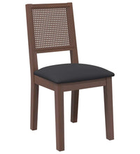 Esszimmerstühle mit Kissen 2 Stk. Braun Massivholz Gummibaum