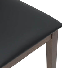 Esszimmerstühle mit Kissen 2 Stk. Braun Massivholz Gummibaum