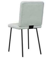 Esszimmerstühle 4 Stk. Hellgrau Samt