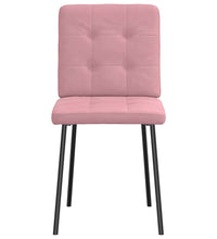 Esszimmerstühle 4 Stk. Rosa Samt