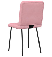 Esszimmerstühle 4 Stk. Rosa Samt