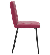 Esszimmerstühle 4 Stk. Weinrot Samt