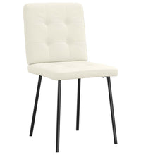 Esszimmerstühle 4 Stk. Creme Samt