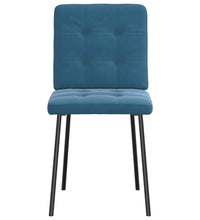 Esszimmerstühle 4 Stk. Blau Samt