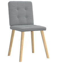 Esszimmerstühle 4 Stk. Hellgrau Stoff