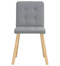 Esszimmerstühle 4 Stk. Hellgrau Stoff