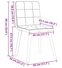 Esszimmerstühle 4 Stk. Hellgrau Stoff