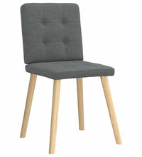 Esszimmerstühle 4 Stk. Dunkelgrau Stoff