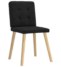 Esszimmerstühle 4 Stk. Schwarz Stoff