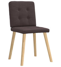 Esszimmerstühle 4 Stk. Dunkelbraun Stoff