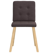 Esszimmerstühle 4 Stk. Dunkelbraun Stoff