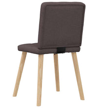 Esszimmerstühle 4 Stk. Dunkelbraun Stoff