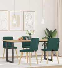 Esszimmerstühle 4 Stk. Dunkelgrün Stoff