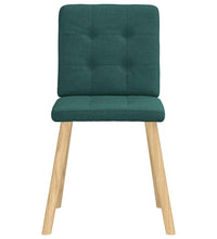 Esszimmerstühle 4 Stk. Dunkelgrün Stoff