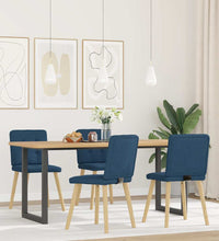 Esszimmerstühle 4 Stk. Blau Stoff