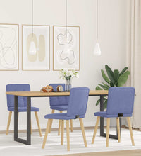 Esszimmerstühle 4 Stk. Jeansblau Stoff