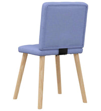 Esszimmerstühle 4 Stk. Jeansblau Stoff