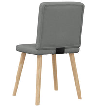Esszimmerstühle 4 Stk. Dunkelgrau Stoff