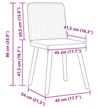 Esszimmerstühle 4 Stk. Dunkelgrau Stoff