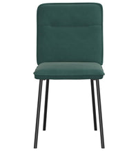 Esszimmerstühle 4 Stk. Dunkelgrün Samt