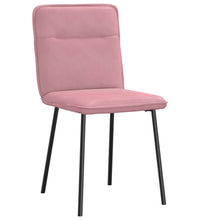 Esszimmerstühle 4 Stk. Rosa Samt