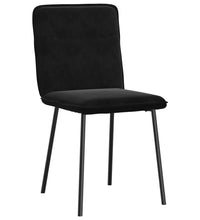 Esszimmerstühle 4 Stk. Schwarz Samt