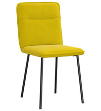 Esszimmerstühle 4 Stk. Gelb Samt
