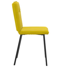 Esszimmerstühle 4 Stk. Gelb Samt