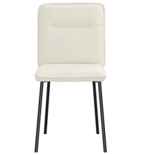 Esszimmerstühle 4 Stk. Creme Samt