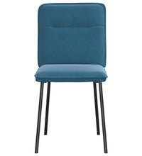 Esszimmerstühle 4 Stk. Blau Samt