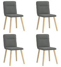 Esszimmerstühle 4 Stk. Dunkelgrau Stoff