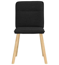 Esszimmerstühle 4 Stk. Schwarz Stoff