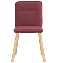Esszimmerstühle 4 Stk. Weinrot Stoff