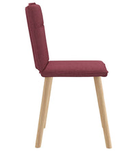 Esszimmerstühle 4 Stk. Weinrot Stoff